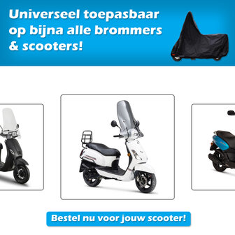 Scooterhoes met windscherm kopen