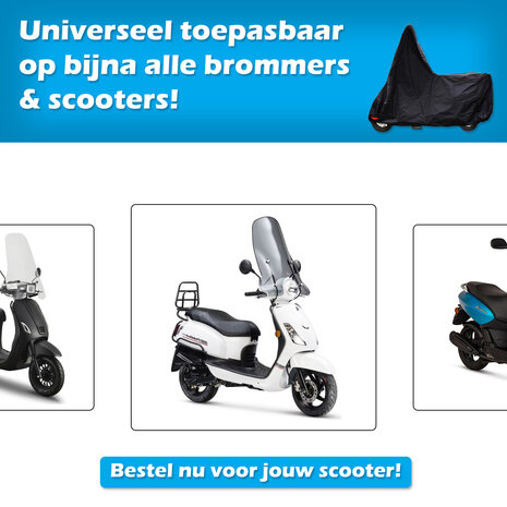 Scooterhoes met windscherm kopen